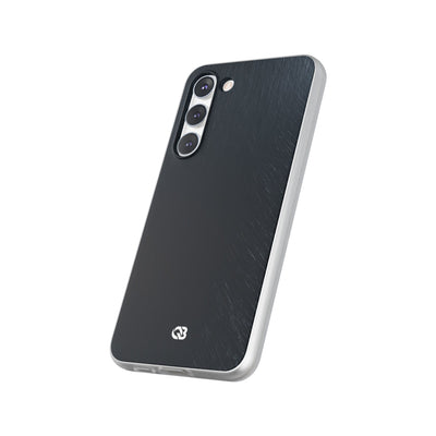 Black Lite Phone Case for Samsung - Midnight Brushed Grain
