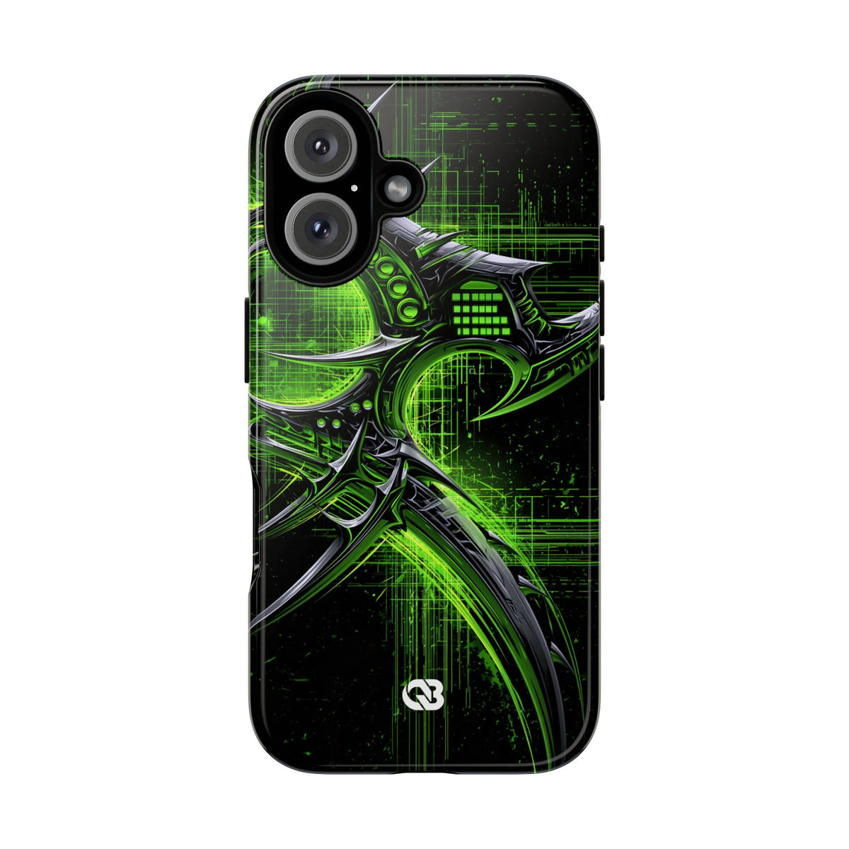 Cyber Sigil Grid · Tough Phone Case for iPhone · Green
