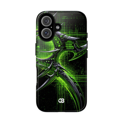 Cyber Sigil Grid · Tough Phone Case for iPhone · Green