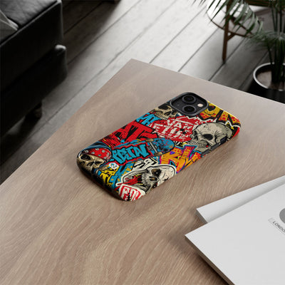 Skate Skull Riot · Tough Phone Case for iPhone · Red