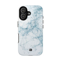 Blue Tough 2.0 Magsafe Phone Case for iPhone - Glacial Neural Web
