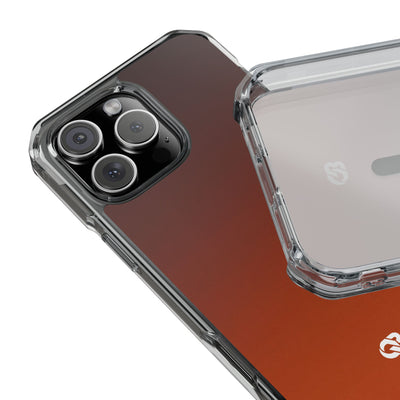 Orange Impact MagSafe Phone Case for iPhone - Obsidian Ember Fade