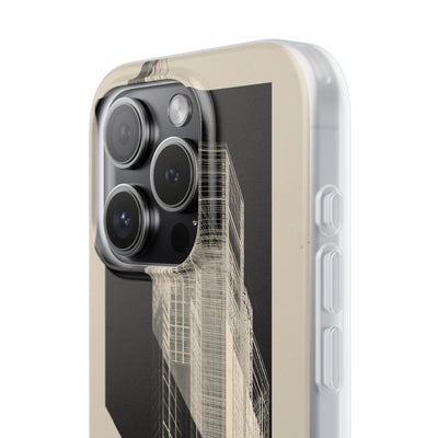 Beige Lite Phone Case for iPhone - Monolith Urban Grid