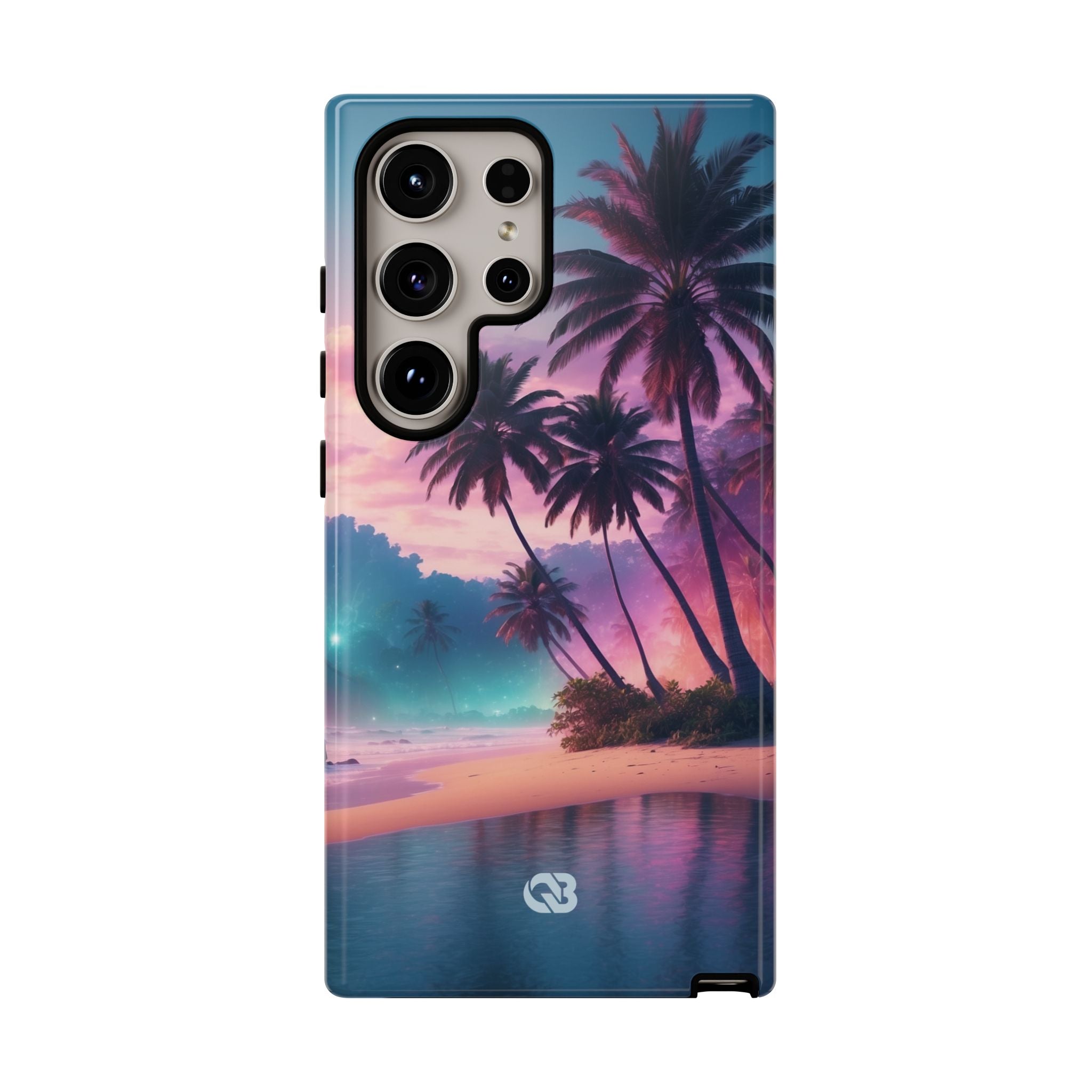 Neon Shore Palms · Tough Handyhülle für Samsung