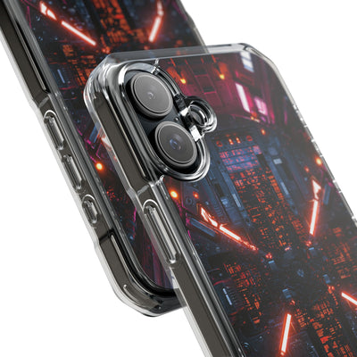 Cybernetic Reactor Core · Clear Impact Magnetic Phone Case for iPhone · Black