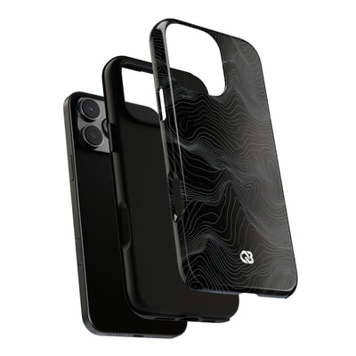 Obsidian Contour Elevation · Tough Phone Case for iPhone · Black