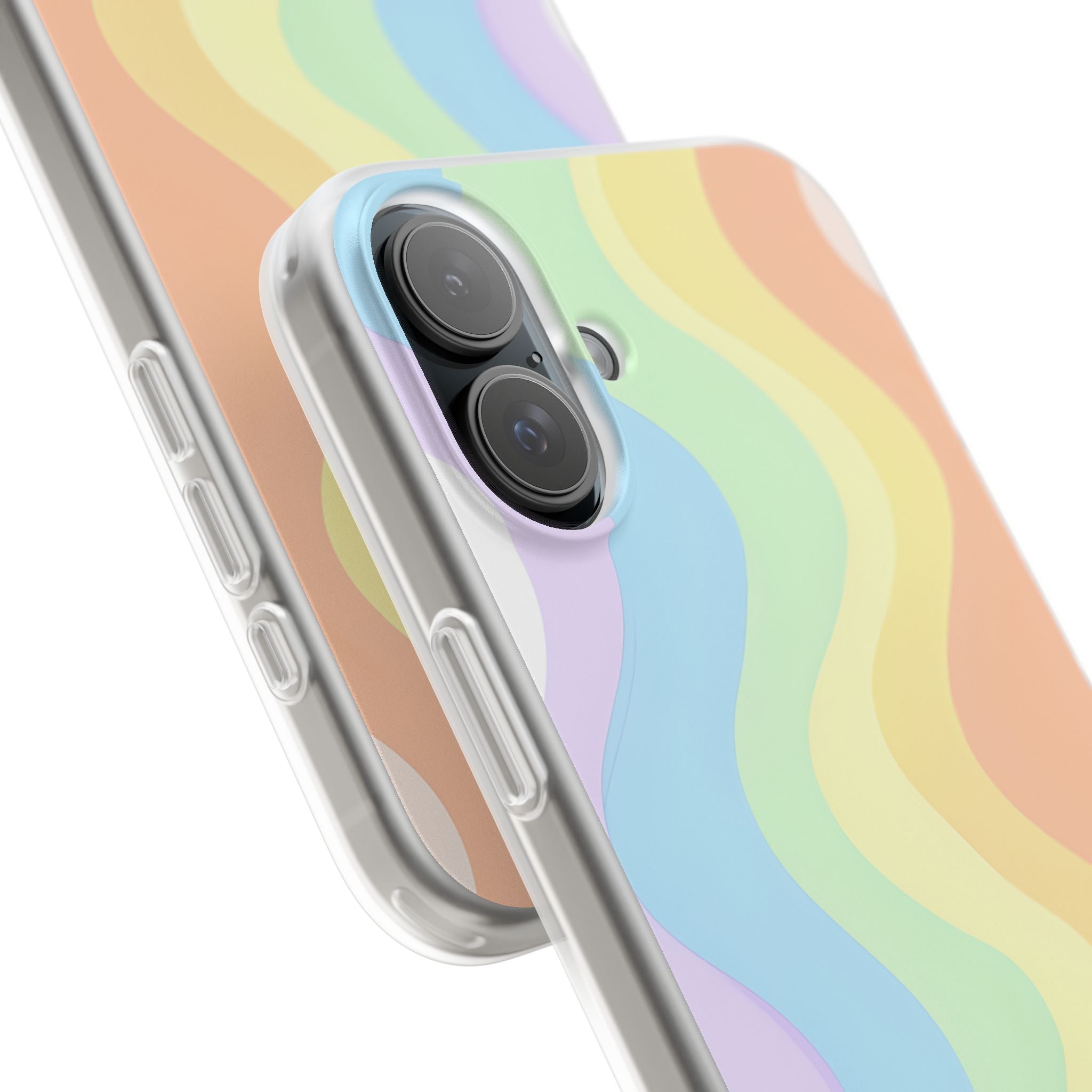 Pastel Ripple Flow · Soft Phone Case for iPhone