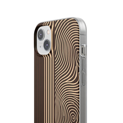 Timber Ring Contour · Lite Phone Case for iPhone ·  Brown