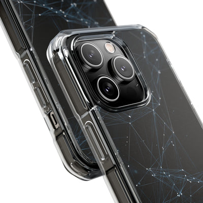 Black Impact MagSafe Phone Case for iPhone - Arctic Neural Mesh