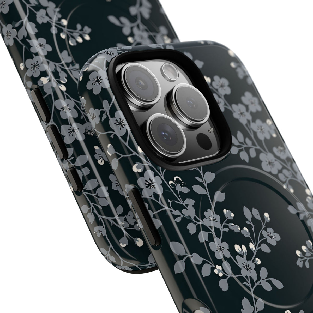 Nocturne Blossom Branch · Tough 2.0 Magnetic Phone Case for iPhone · Black