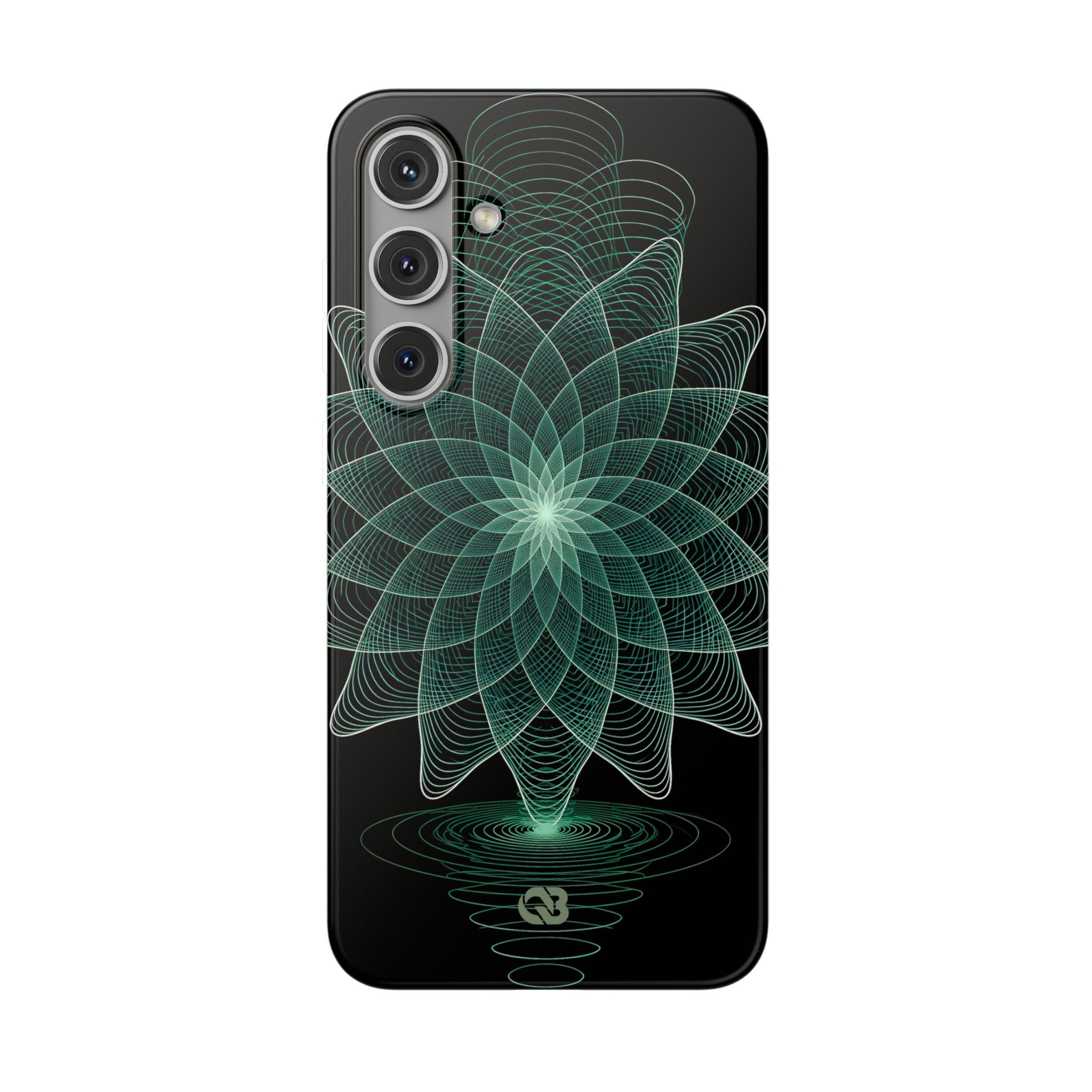 Green Lite Phone Case for Samsung - Cyan Signal Bloom
