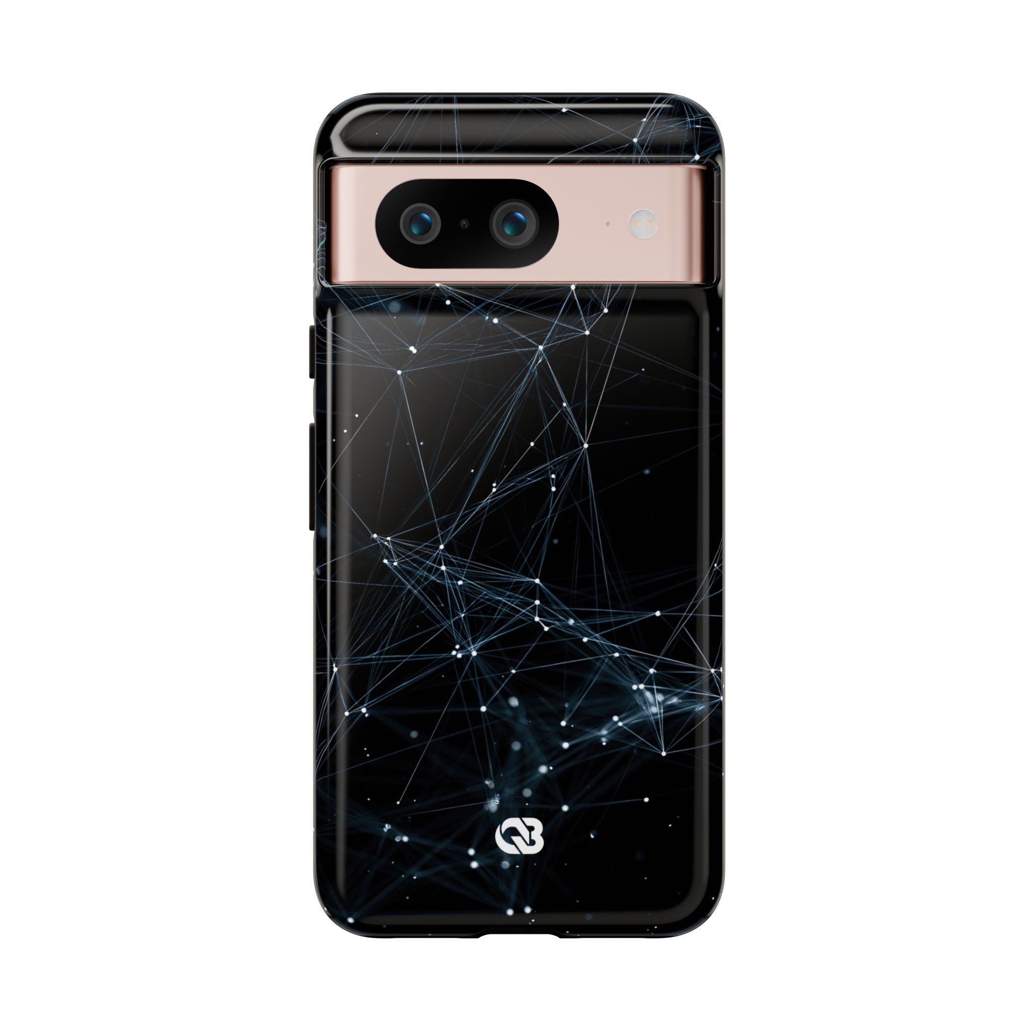 Black Tough Phone Case for Google Pixel - Arctic Neural Mesh