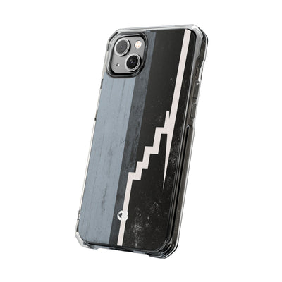 Grey Impact MagSafe Phone Case for iPhone - Industrial Concrete Void
