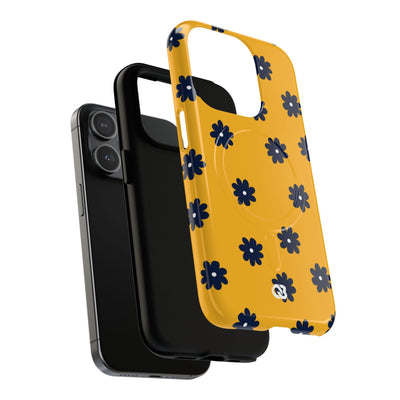 Navy Daisy Mustard · Tough+ Phone Case for iPhone · Magsafe