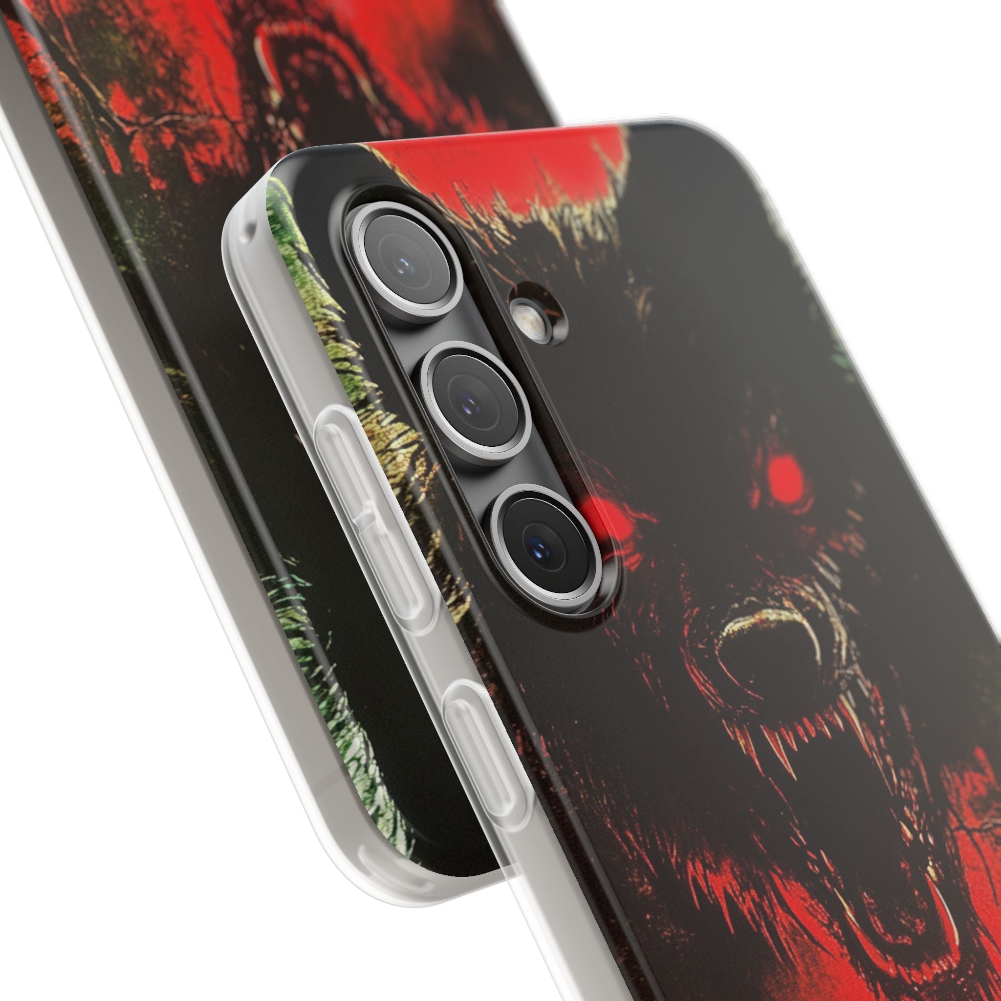 Crimson Wolf Samsung S24 Cover - Blød