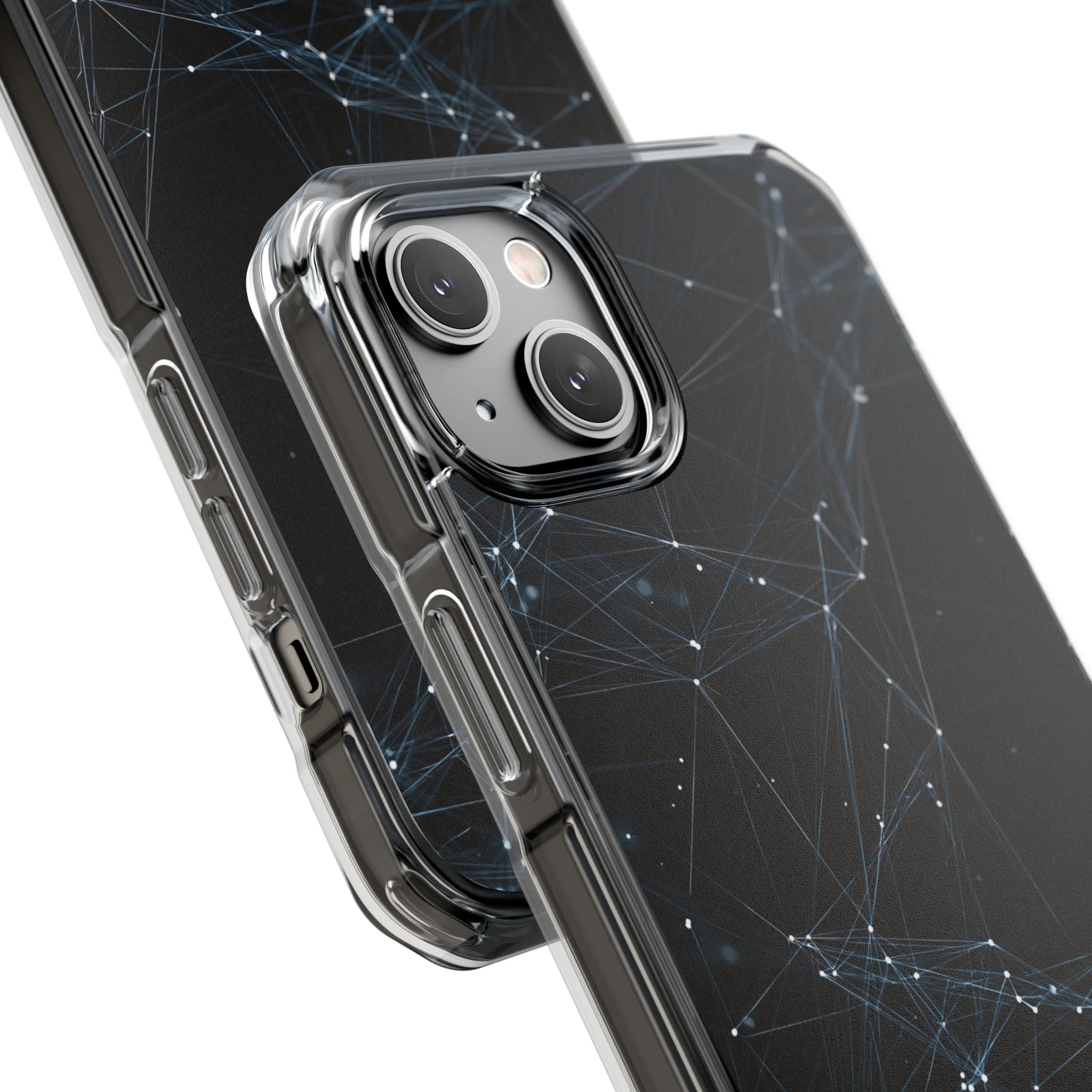 Black Impact MagSafe Phone Case for iPhone - Arctic Neural Mesh