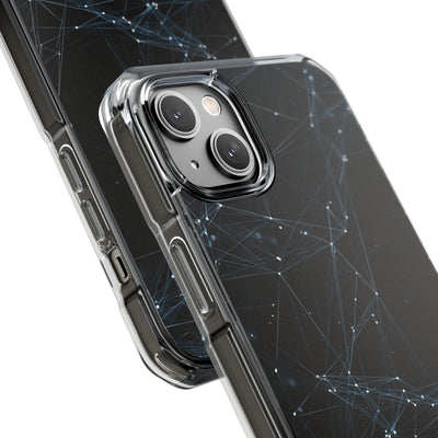 Black Impact MagSafe Phone Case for iPhone - Arctic Neural Mesh