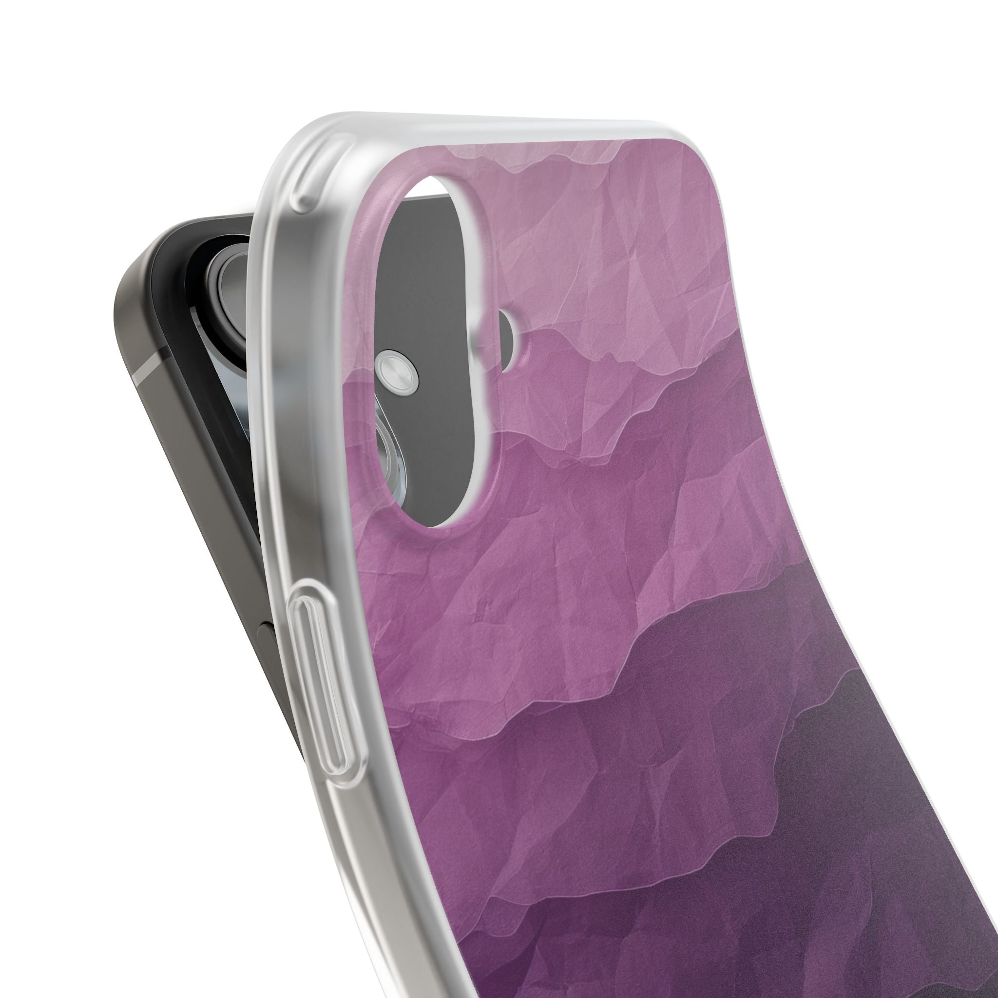 Purple Wave Layers iPhone 16 Plus Case - Soft