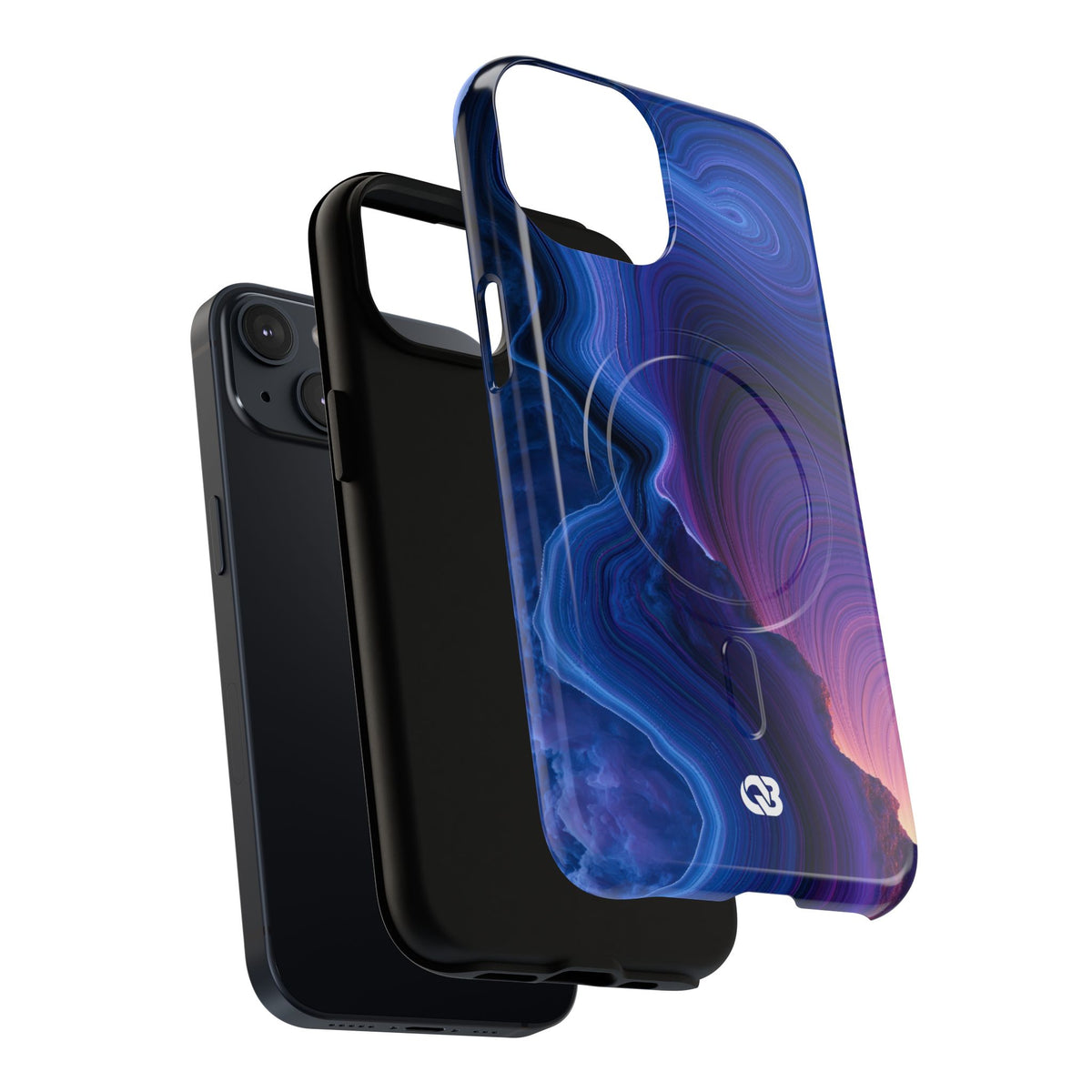 Radiant Strata · Tough 2.0 Magnetic Phone Case for iPhone · Blue