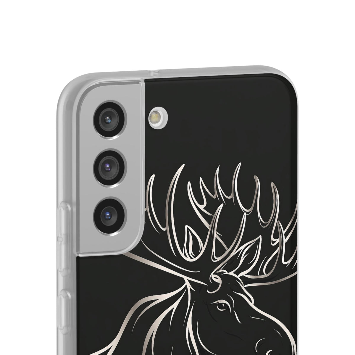 Nordic Moose Contour · Lite Phone Case for Samsung · Black