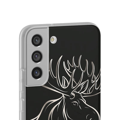 Nordic Moose Contour · Lite Phone Case for Samsung · Black