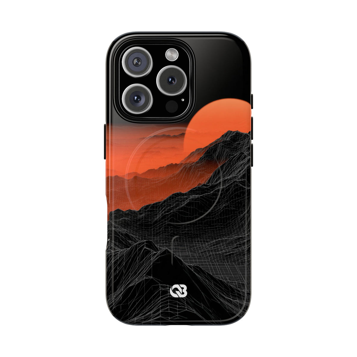 Solar Ridge Mesh · Tough 2.0 Magnetic Phone Case for iPhone · Black