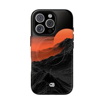 Solar Ridge Mesh · Tough 2.0 Magnetic Phone Case for iPhone · Black