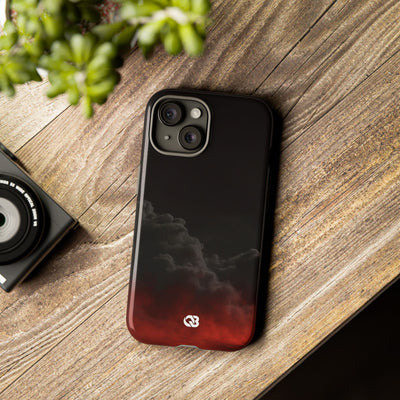 Crimson Fog Void · Tough Phone Case for iPhone · Black