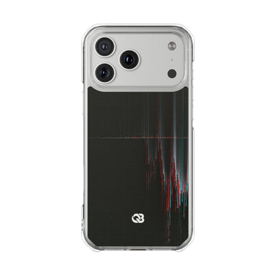 Black Impact MagSafe Phone Case for iPhone - Corrupted Data Stream