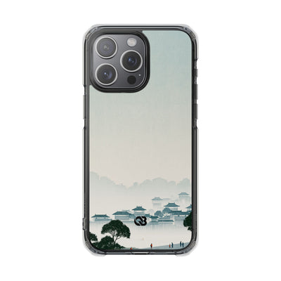 Blue Impact MagSafe Phone Case for iPhone - Mist Valley Pagoda