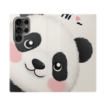 Peeking Panda Blush - Samsung S23 Ultra Case - Wallet