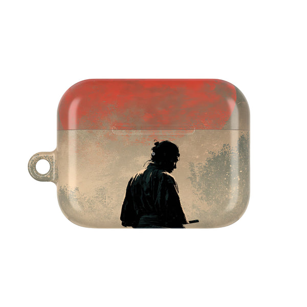 Crimson Moon Ronin · Hard Case for AirPods & AirPods Pro · Red