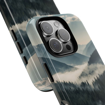 Foggy Pines iPhone 16 Pro Case - Tough