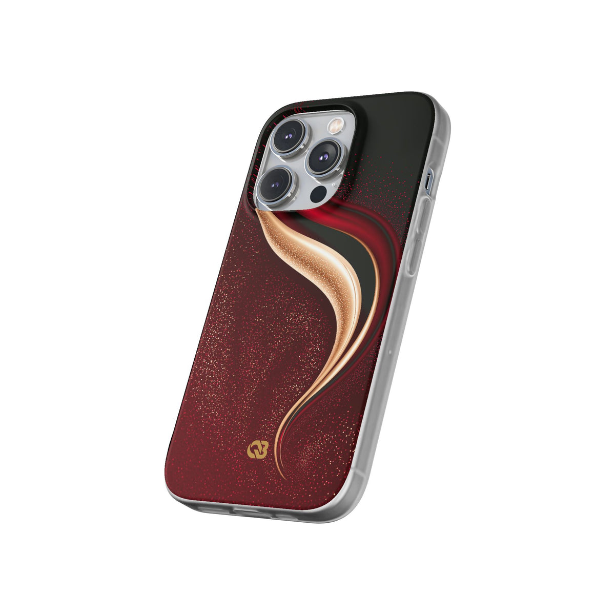 Gilded Crimson Flow · Lite Phone Case for iPhone ·  Red