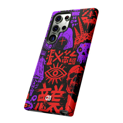 Underground Cyber Glyphs · Tough Phone Case for Samsung · Black