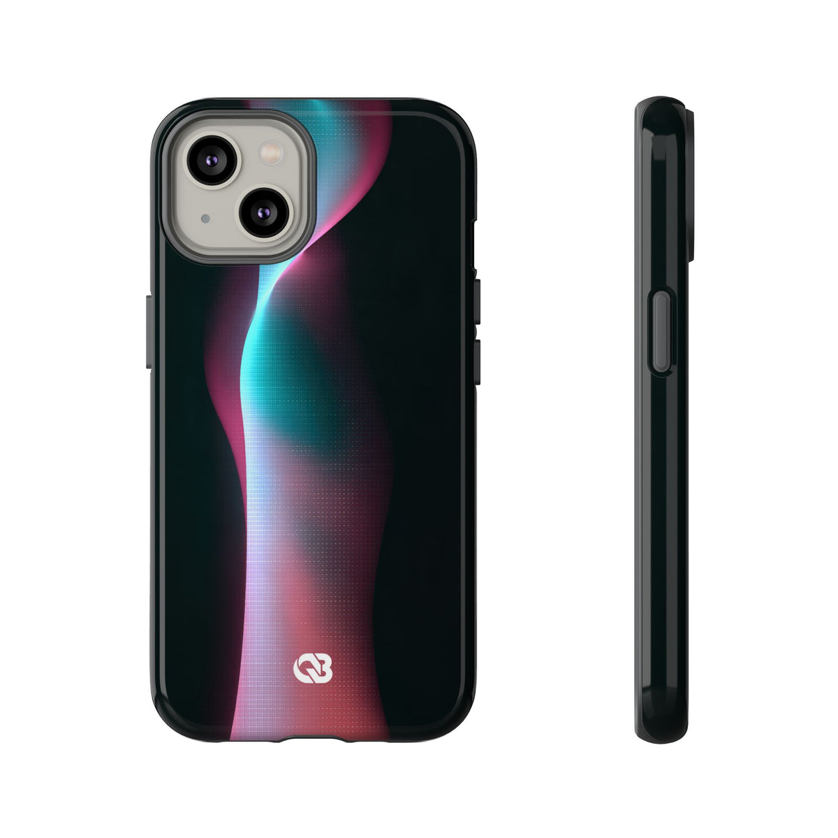 Neon Pixel Flow · Tough Phone Case for iPhone · Black