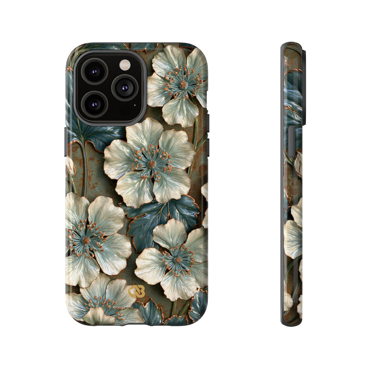 Gilded Blossom Reverie · Tough Phone Case for iPhone · Teal