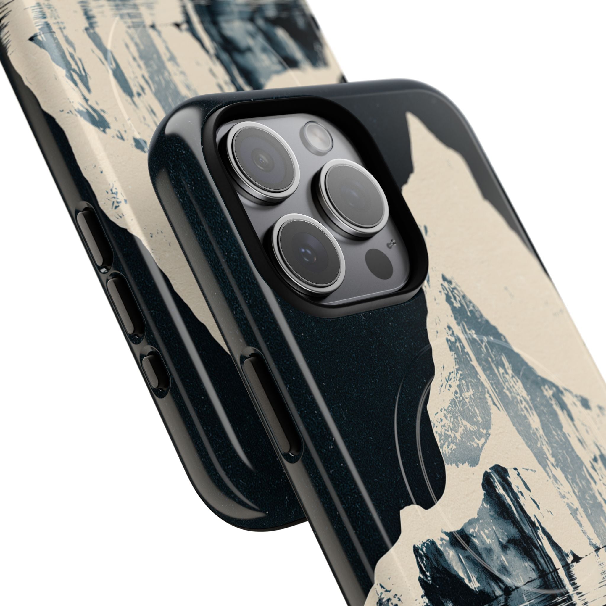 Blue Tough 2.0 Magsafe Phone Case for iPhone - Frozen Navy Monolith