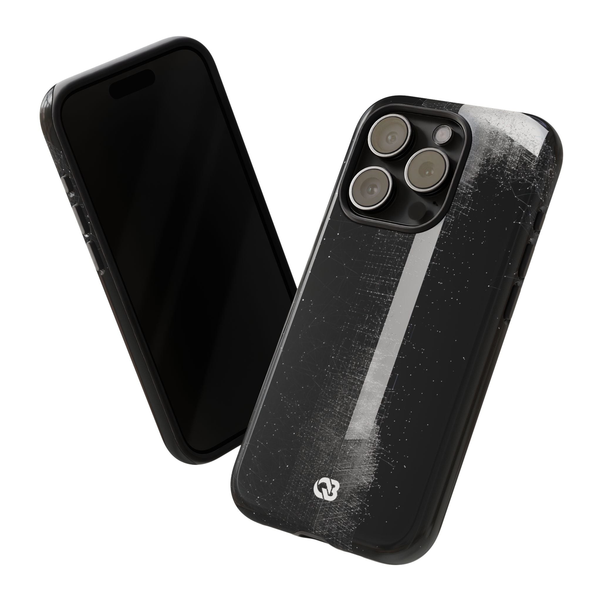 Black Tough Phone Case for iPhone - Vector Core Monolith