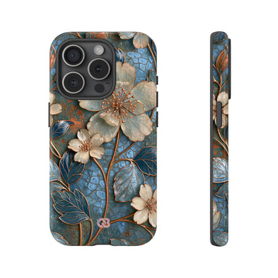 Gilded Blossom Reverie · Tough Phone Case for iPhone · Teal