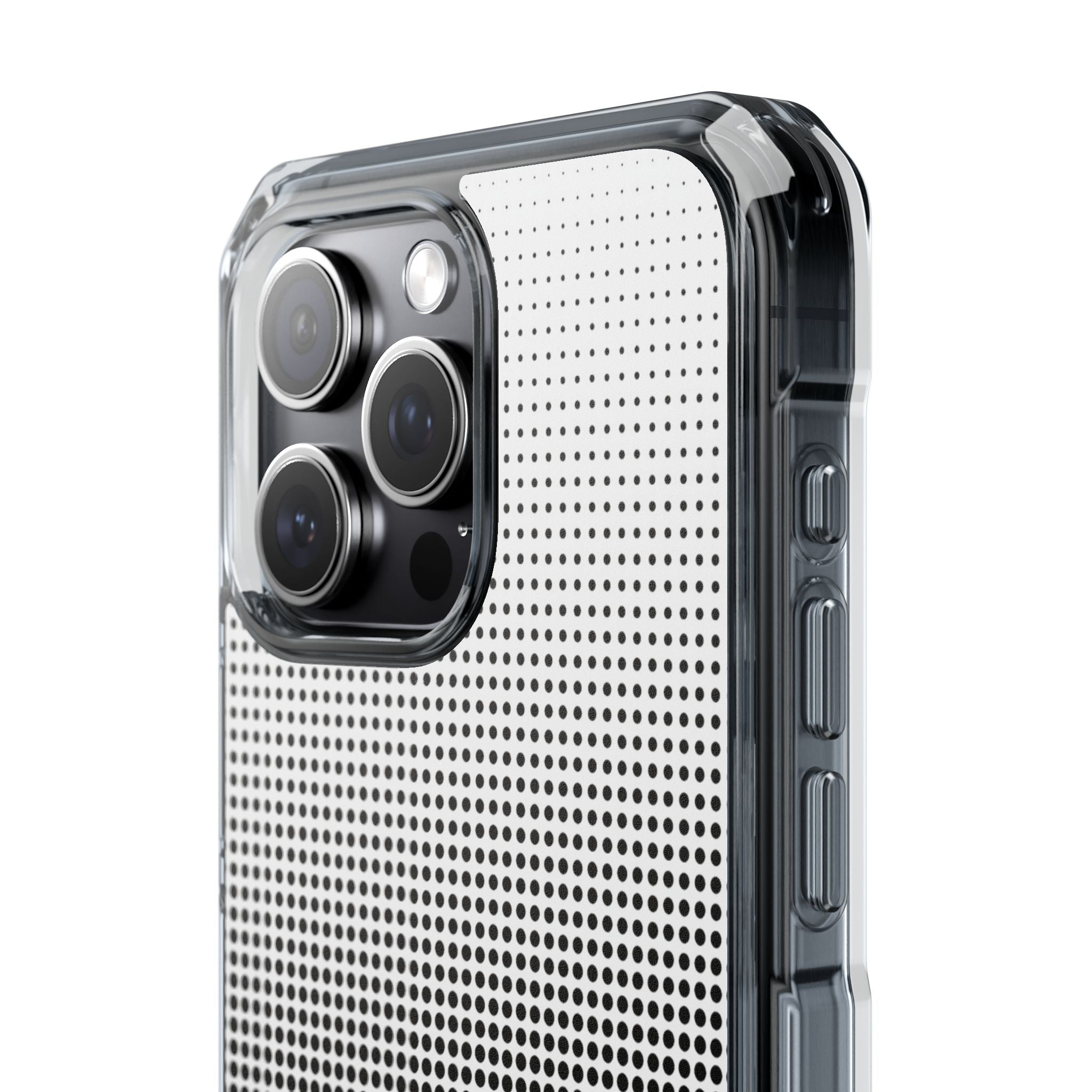 Black Impact MagSafe Phone Case for iPhone - Obsidian Halftone Flux