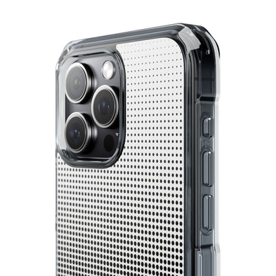 Black Impact MagSafe Phone Case for iPhone - Obsidian Halftone Flux