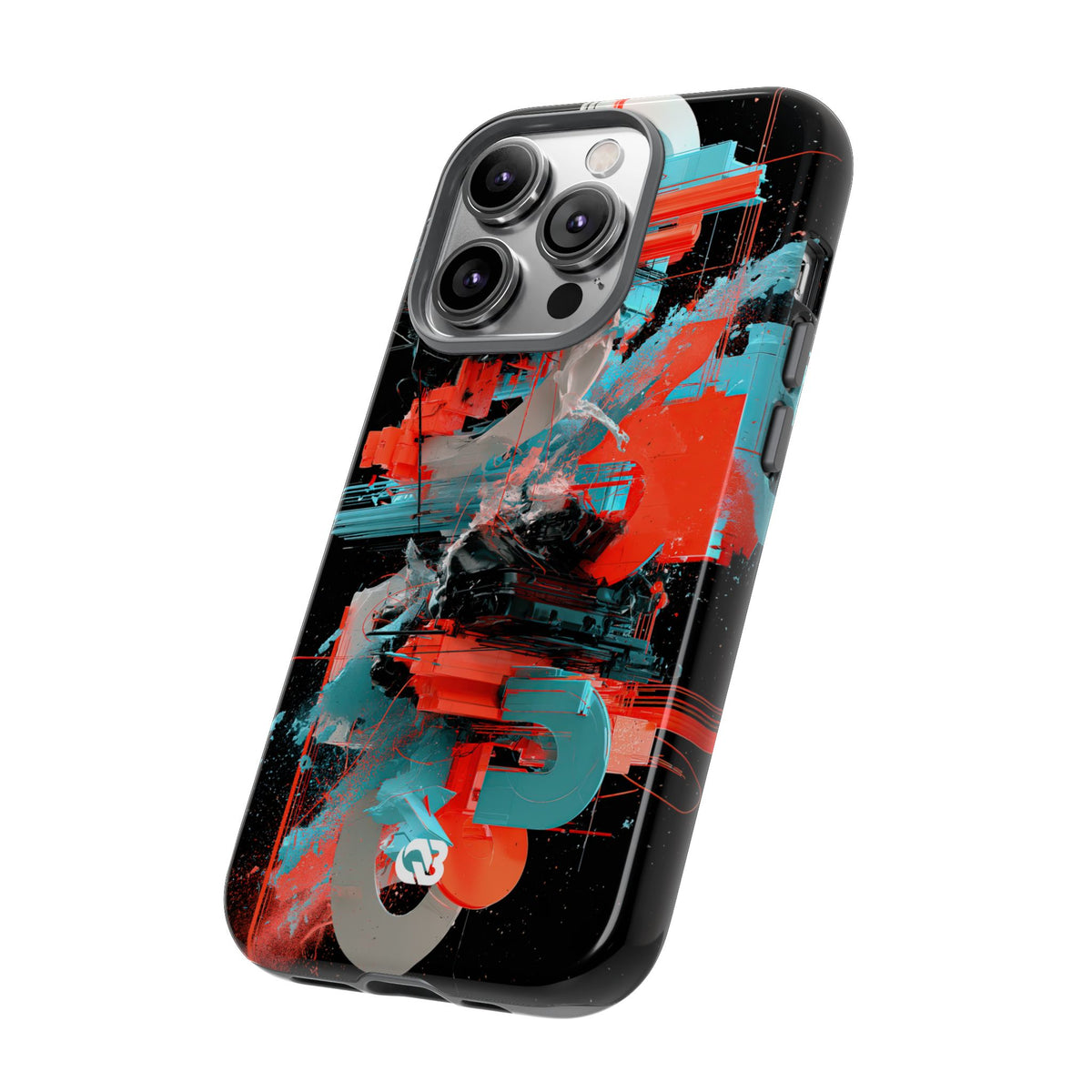 Fragmented Cyber Core · Tough Phone Case for iPhone · Black