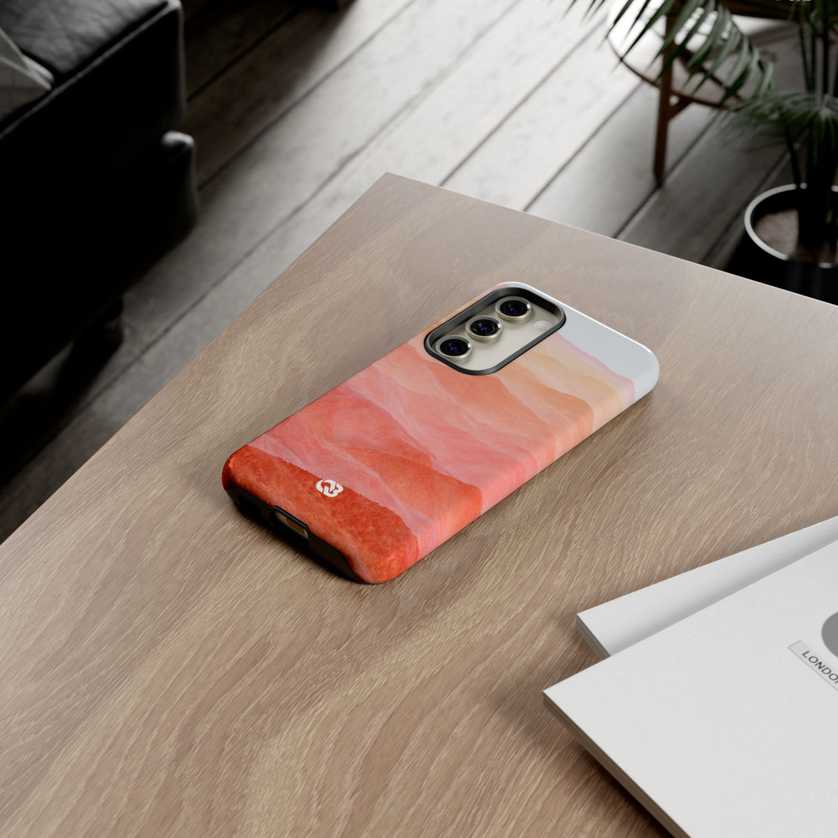 Alpenglow Ridge Vista · Tough Phone Case for Samsung · Orange