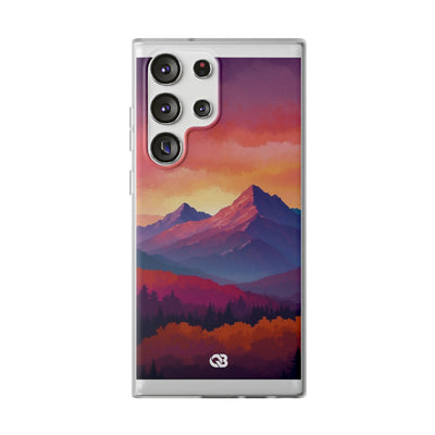 Crimson Mountain Dusk · Soft Handyhülle für Samsung