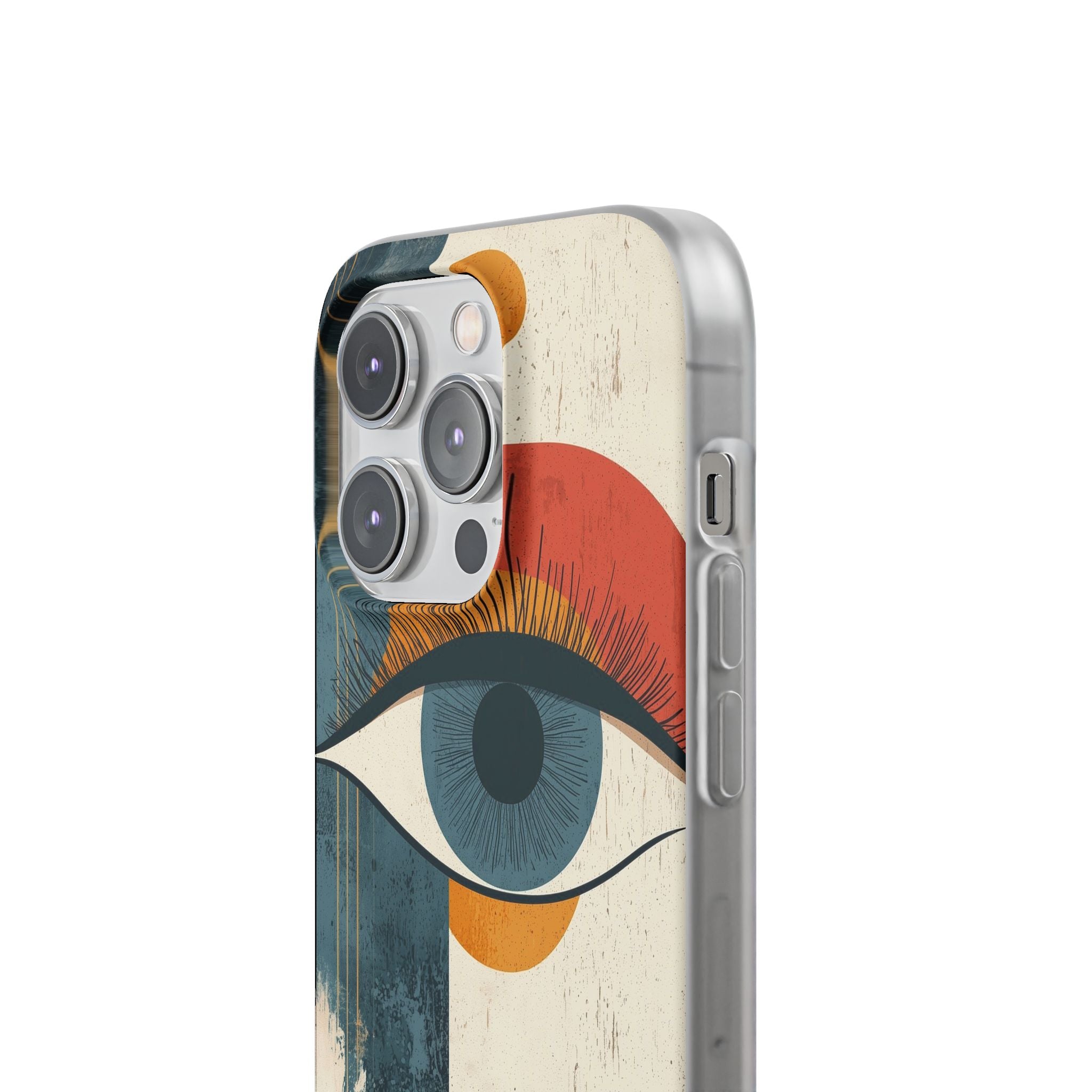 Distressed Azure Ocular · Soft Phone Case for iPhone