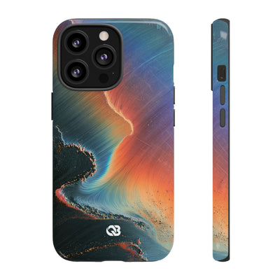 Prismatic Aura Shift · Tough Phone Case for iPhone · Blue