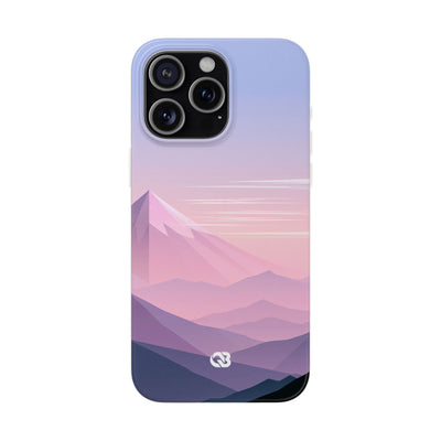 Purple Lite Phone Case for iPhone - Lavender Alpine Dawn