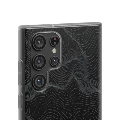 Obsidian Contour Elevation · Lite Phone Case for Samsung · Black
