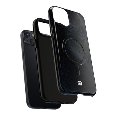 Black Tough 2.0 Magsafe Phone Case for iPhone - Obsidian Ridge Flux